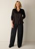 Stretch Silk Charmeuse Classic Collar Shirt