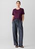 Organic Pima Cotton Jersey Round Neck Tee