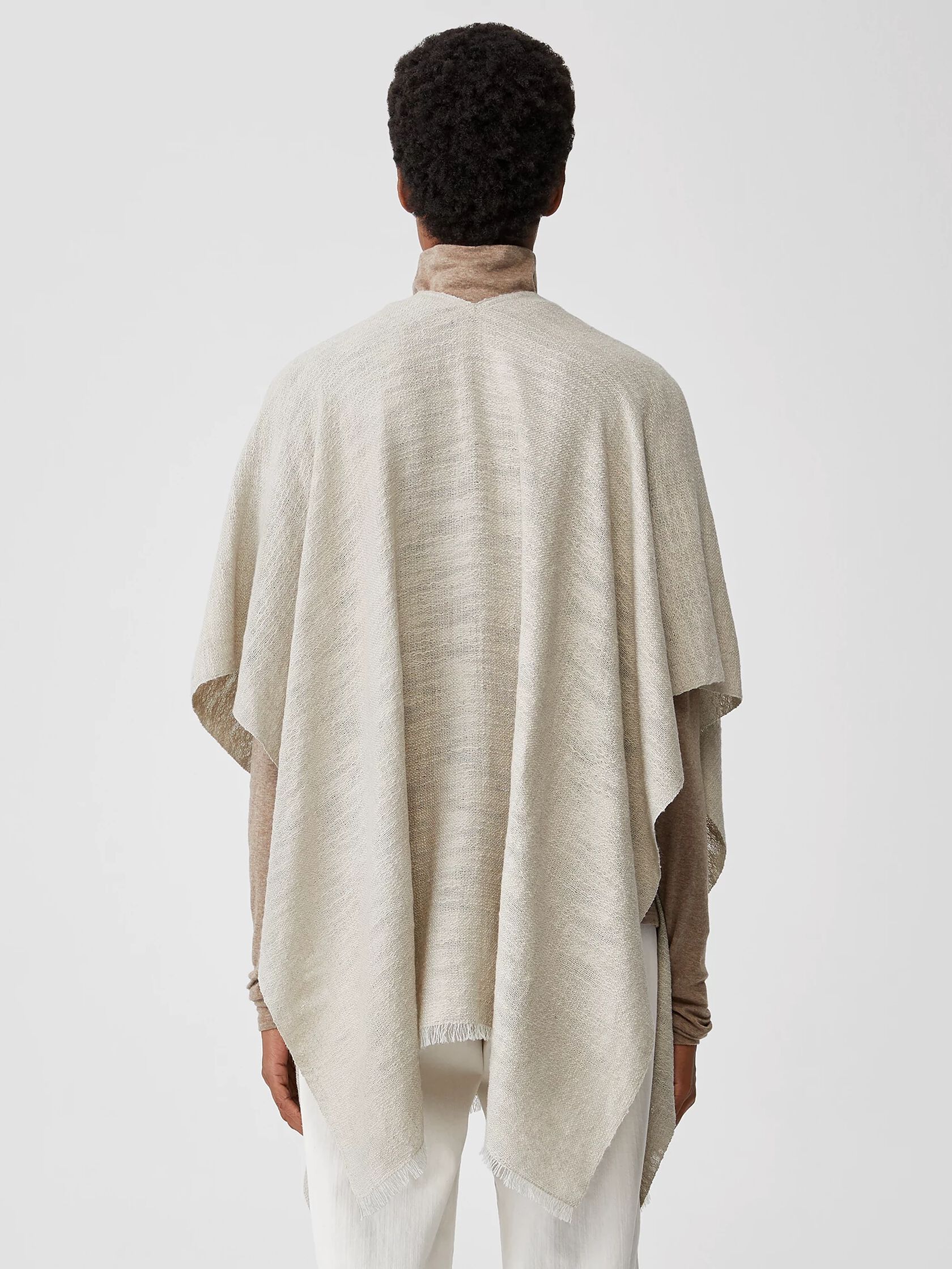 Handwoven Cotton Alpaca Poncho