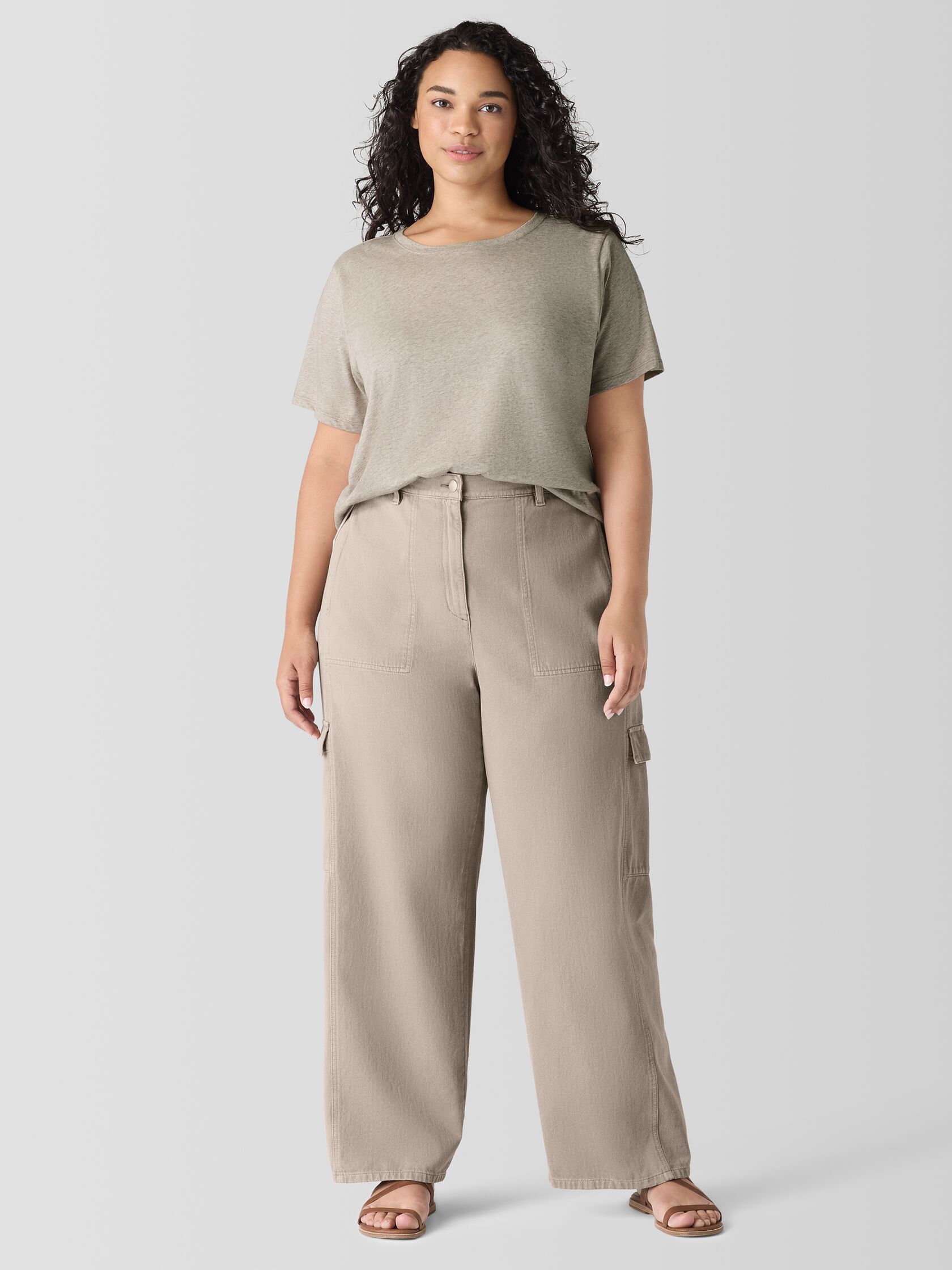Garment-Dyed Utility Organic Cotton Cargo Pant