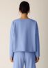 Garment-Dyed Organic Cotton Terry Bateau Neck Box-Top