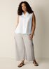 Organic Cotton Poplin Classic Collar Sleeveless Shirt