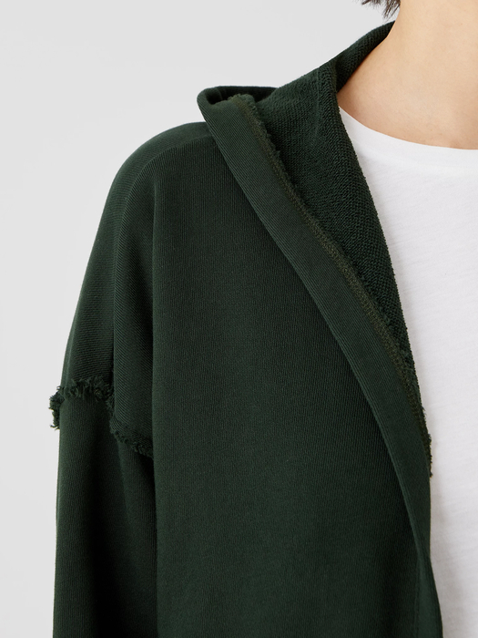 Organic Cotton French Terry Hooded Jacket