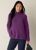 Cashmere Silk Boucle Bliss Turtleneck Top