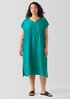 Washed Silk V-Neck Dress