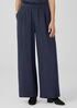 Silk Double Crepe Wide-Leg Pant