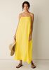 Striped Organic Cotton Gauze Cami Dress