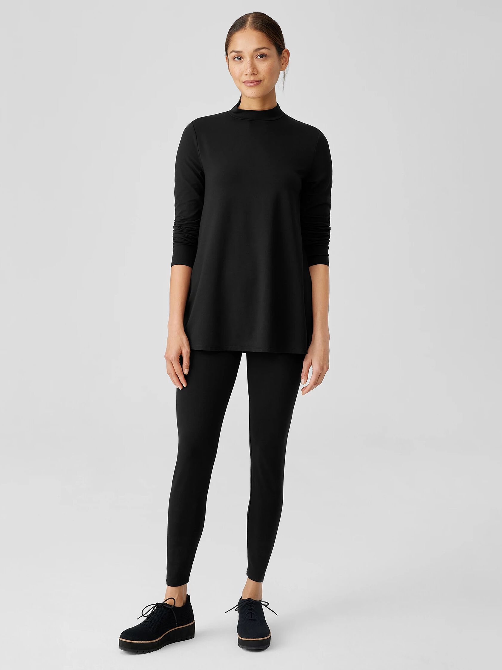 Eileen Fisher Stretch Jersey Knit Skirted Leggings, Created for