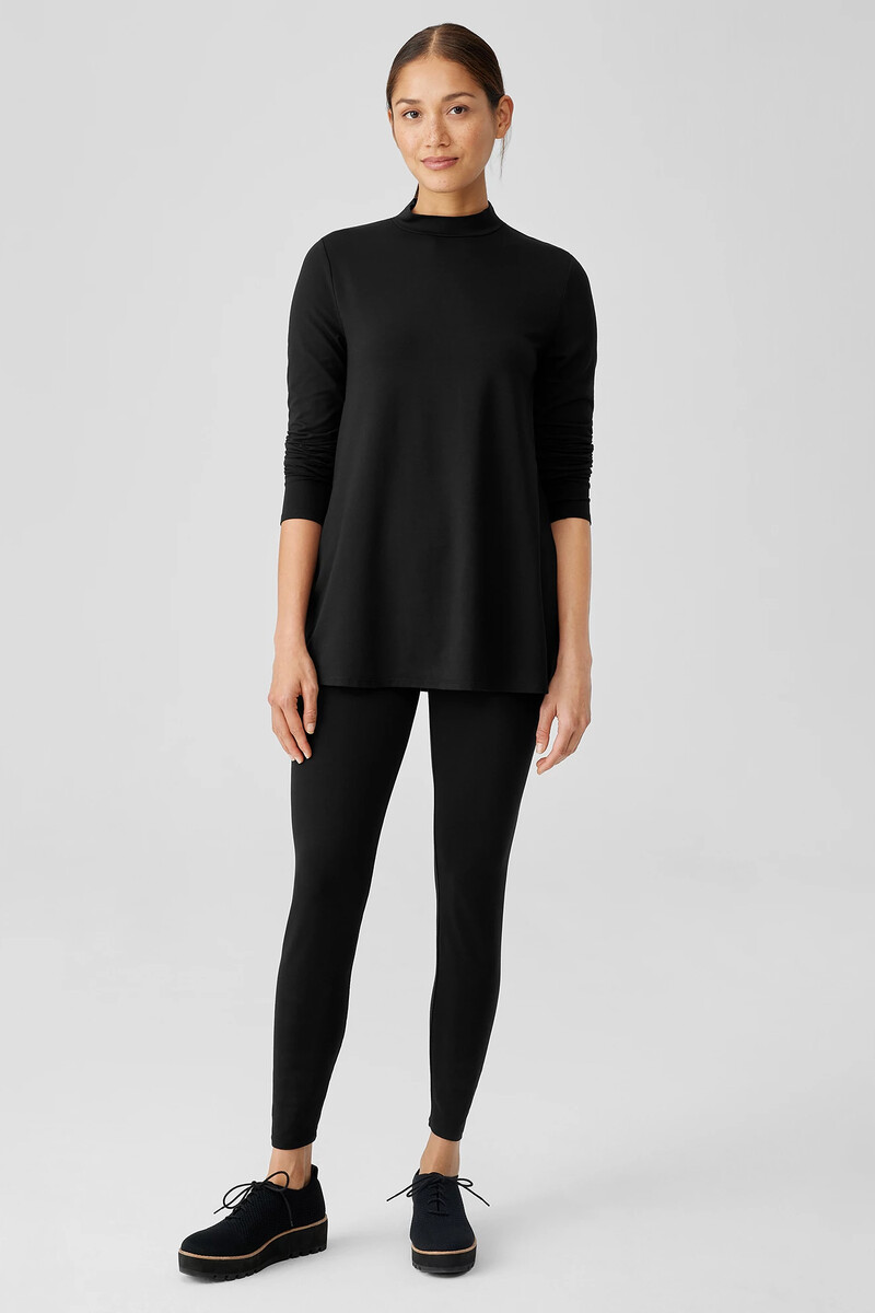 Stretch Jersey Knit High-Waisted Leggings Stretch Jersey Knit High-Waisted Leggings