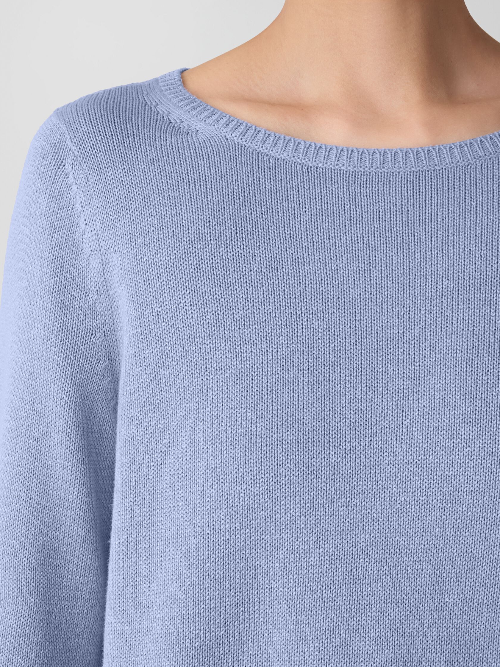Peruvian Cotton Blend Bateau Neck Top