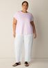 Organic Cotton Slubby Jersey Crew Neck Tee