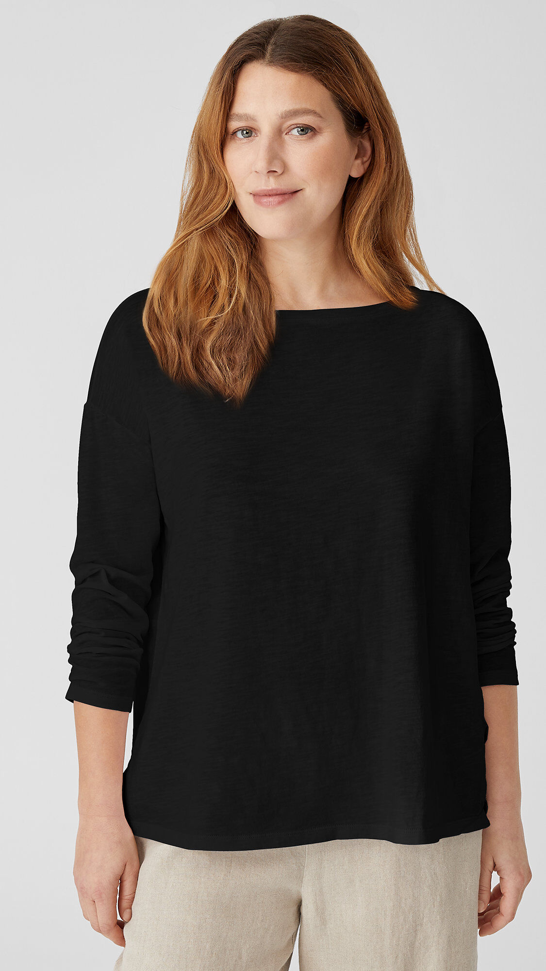 Eileen fisher slubby hotsell organic cotton jersey
