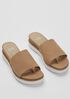 Touch Leather Flatform Sandal