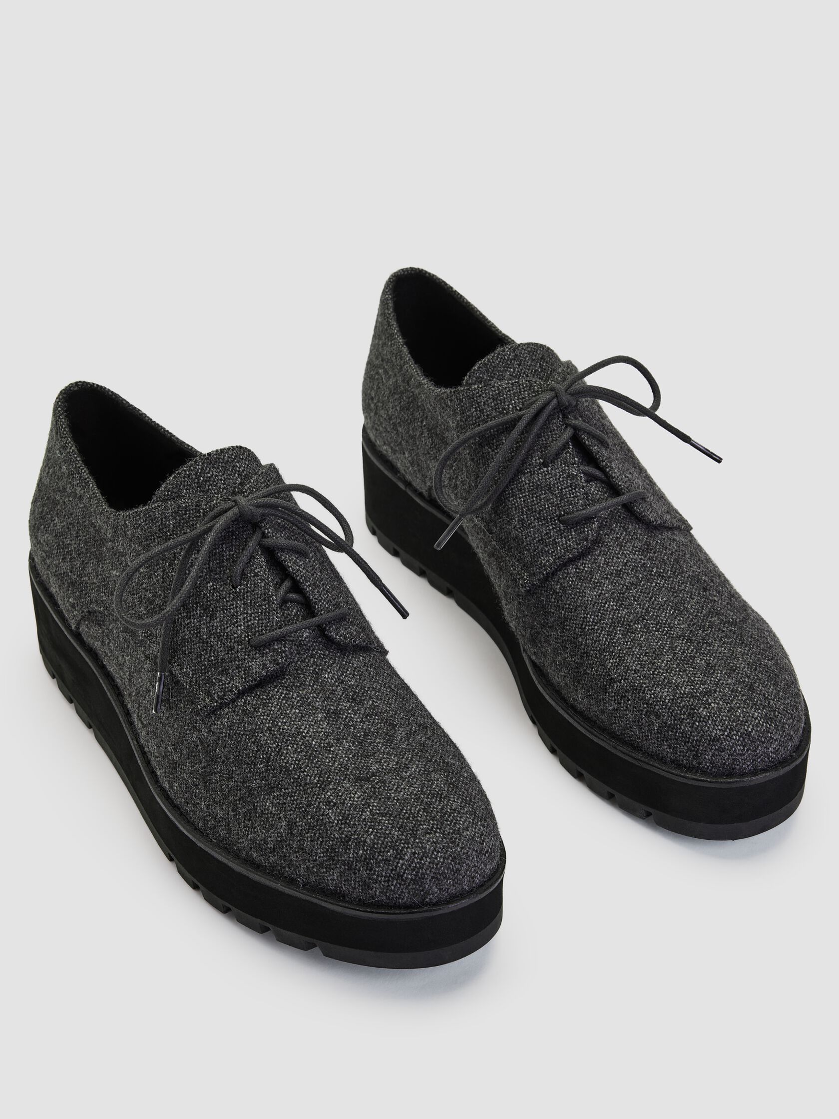 Eddy Mélange Herringbone Platform Oxford