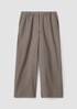 Cotton Hemp Stretch Wide-Leg Pant