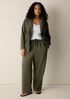 Slubby Organic Cotton Linen High Collar Jacket