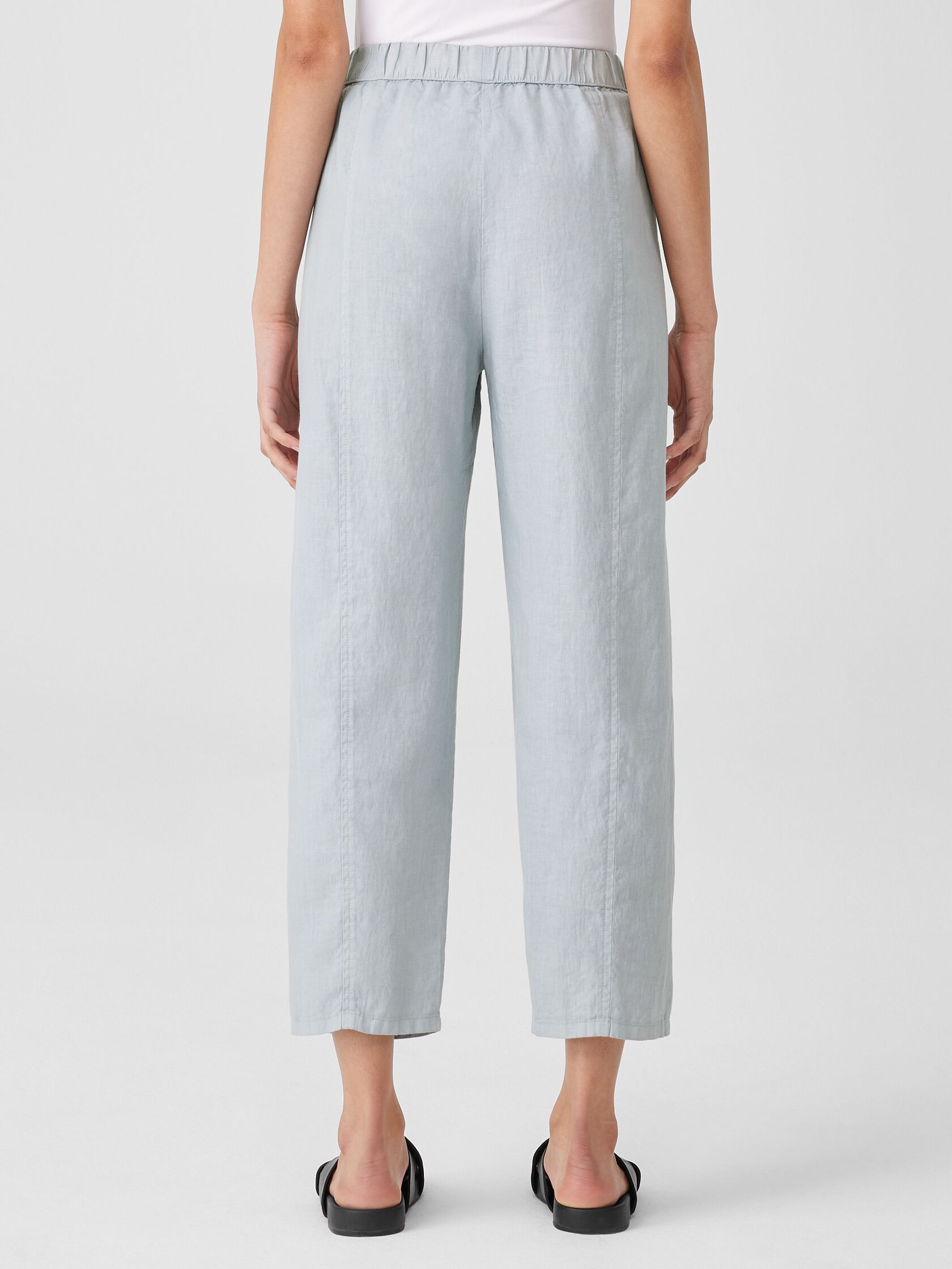 Garment-Dyed Organic Linen Lantern Pant