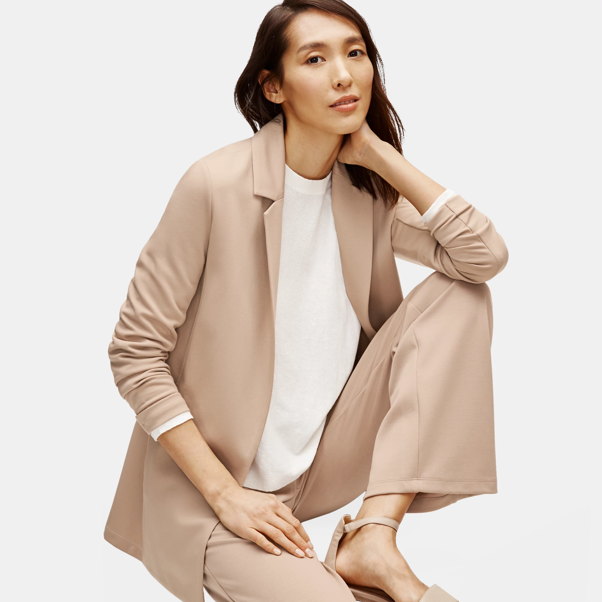 Flex Tencel Ponte Notch Collar Jacket 