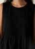 Organic Cotton Poplin Round Neck Long Top