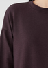 Cozy Brushed Terry Crew Neck Long Top
