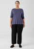 Organic Linen Jersey Crew Neck Top