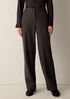Felted Wool Jersey Full-Length Straight Trouser&nbsp;in Regenerative Wool