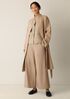 Felted Wool Jersey Wide-Leg Pant