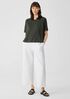 Organic Linen Jersey Round Neck Tee