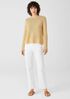 Organic Cotton Linen Slub Crew Neck Top