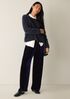 Velvet Pleated Straight Pant