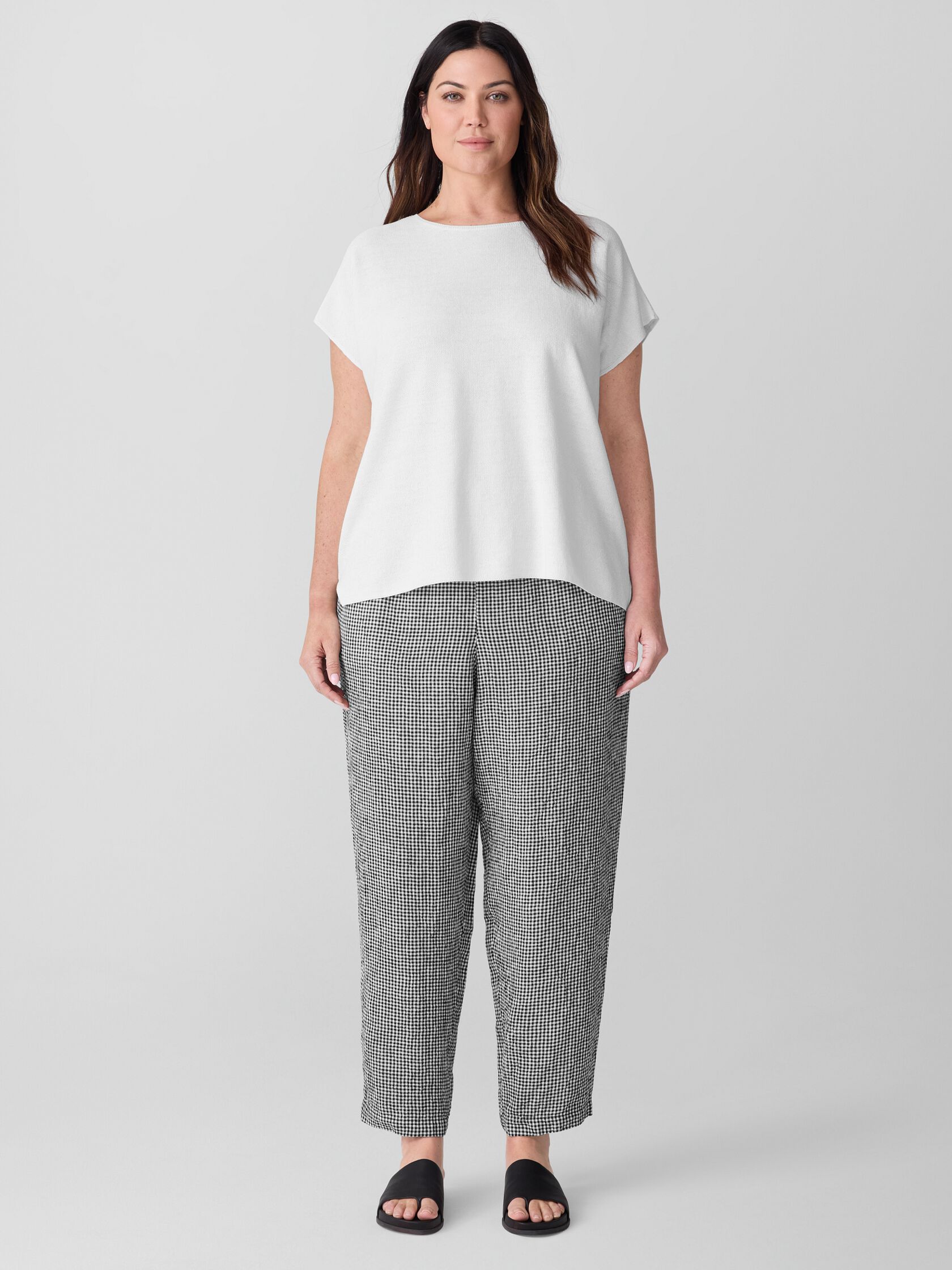 Organic Linen Cotton Square Top