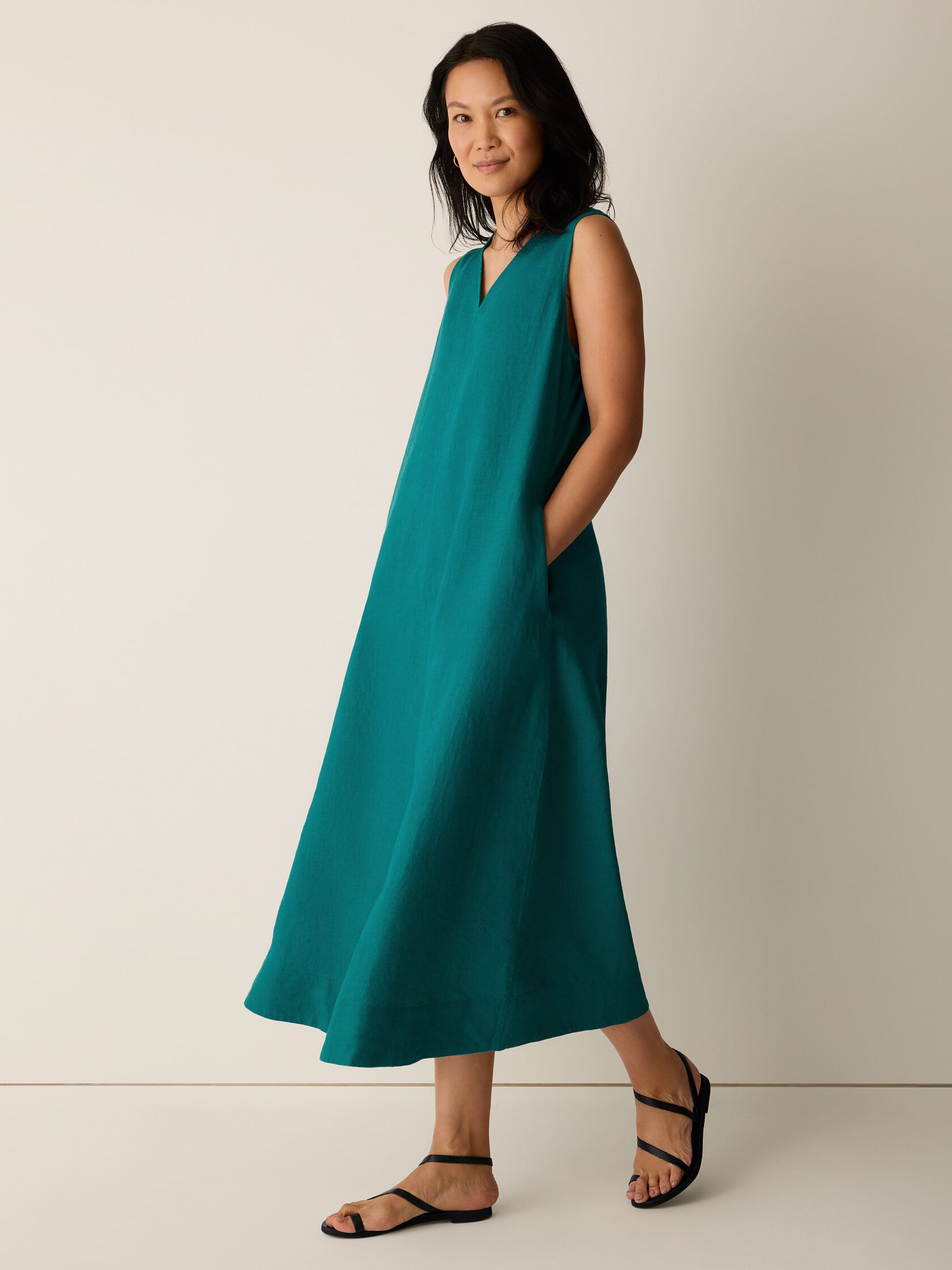 Organic Linen Easy Dress