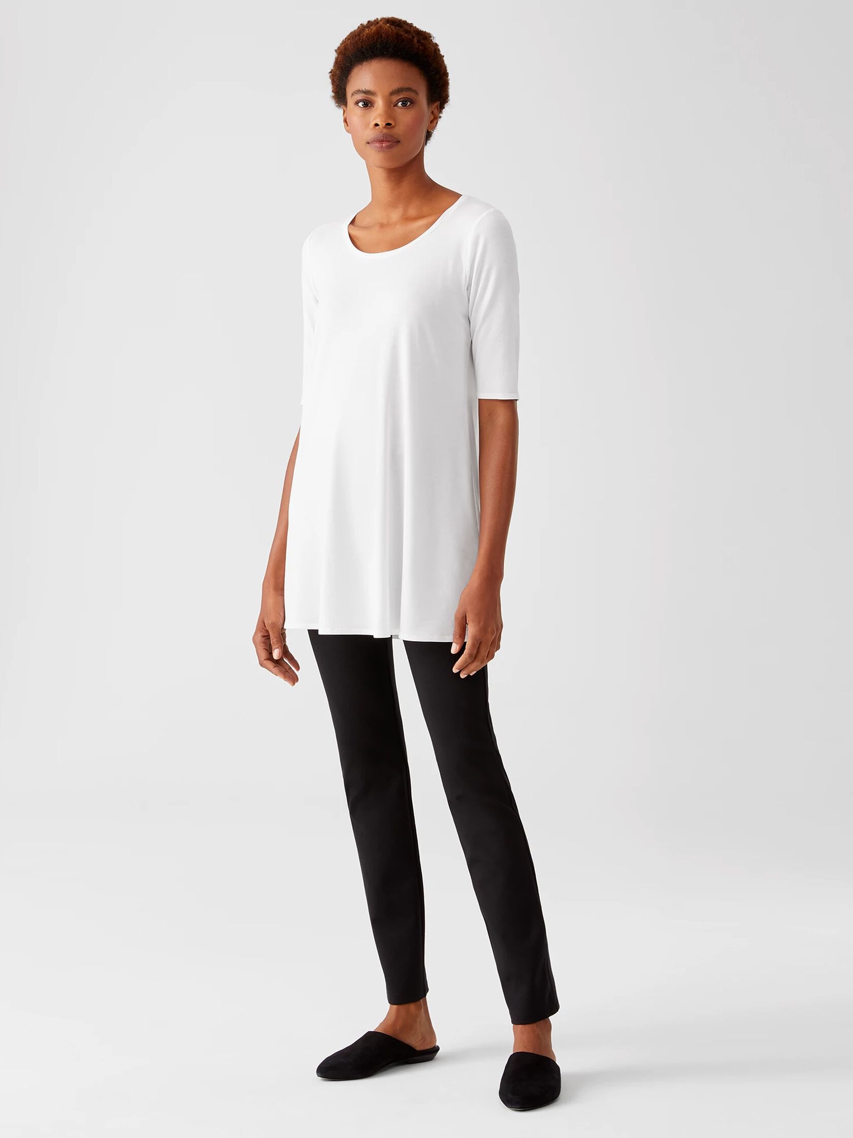 Fine Jersey Scoop Neck Tunic