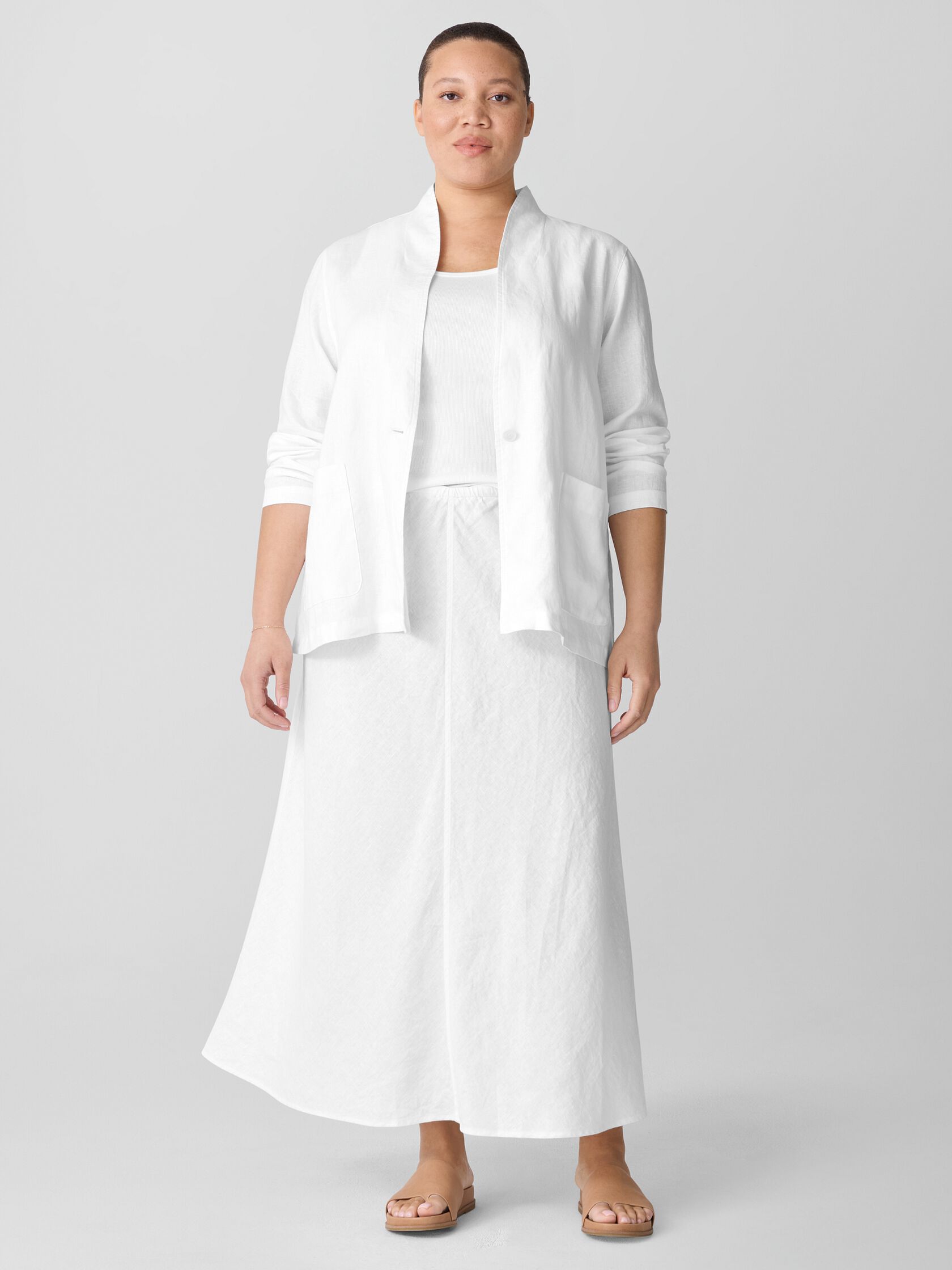 Organic Linen Bias Skirt