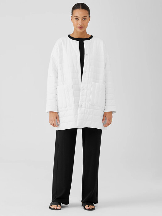 Traceable Organic Cotton Jersey Quilted Jacket