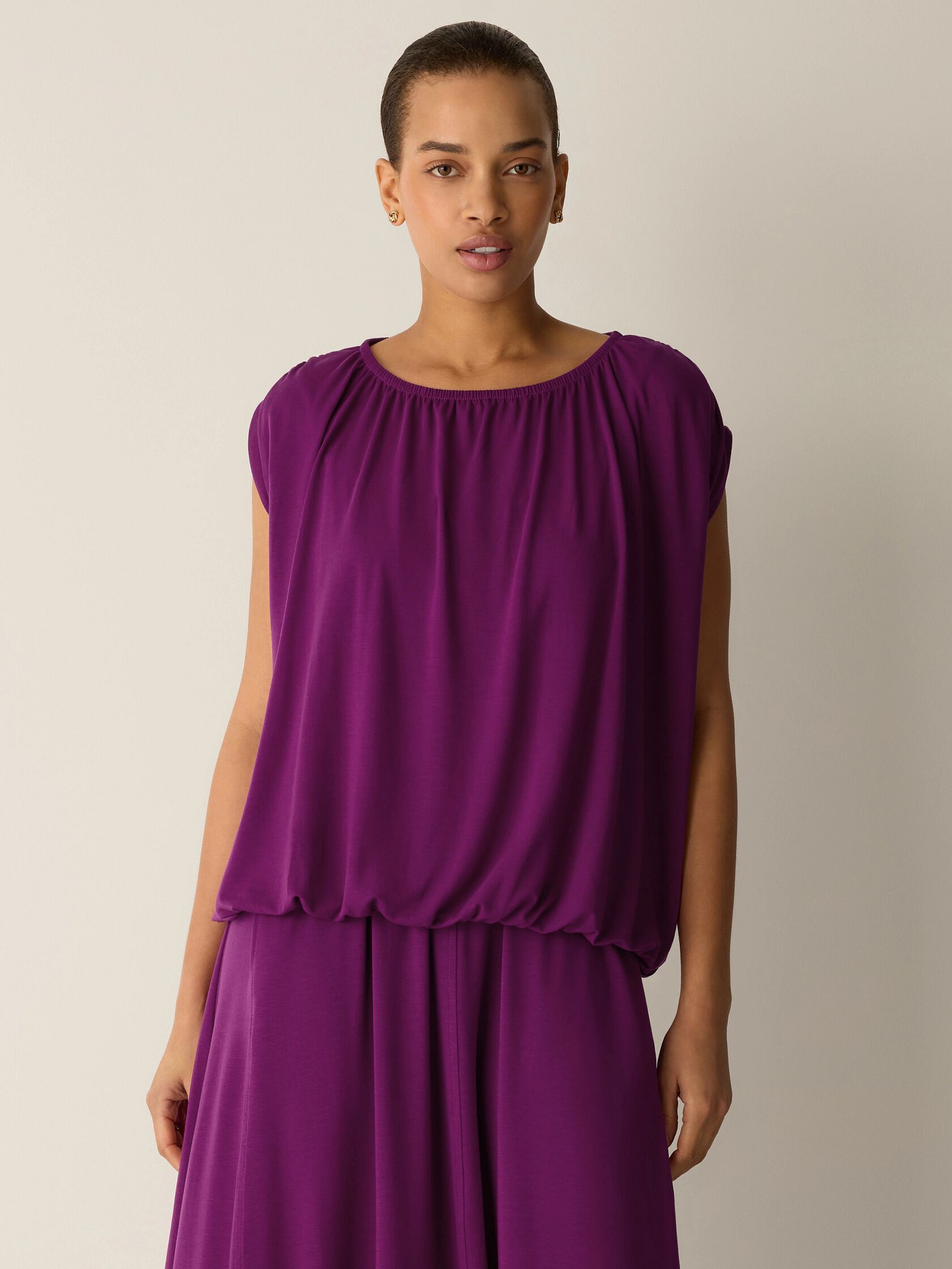 Fine Jersey Bubble Top