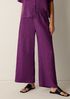 Woven Pliss&eacute; Wide-Leg Pant