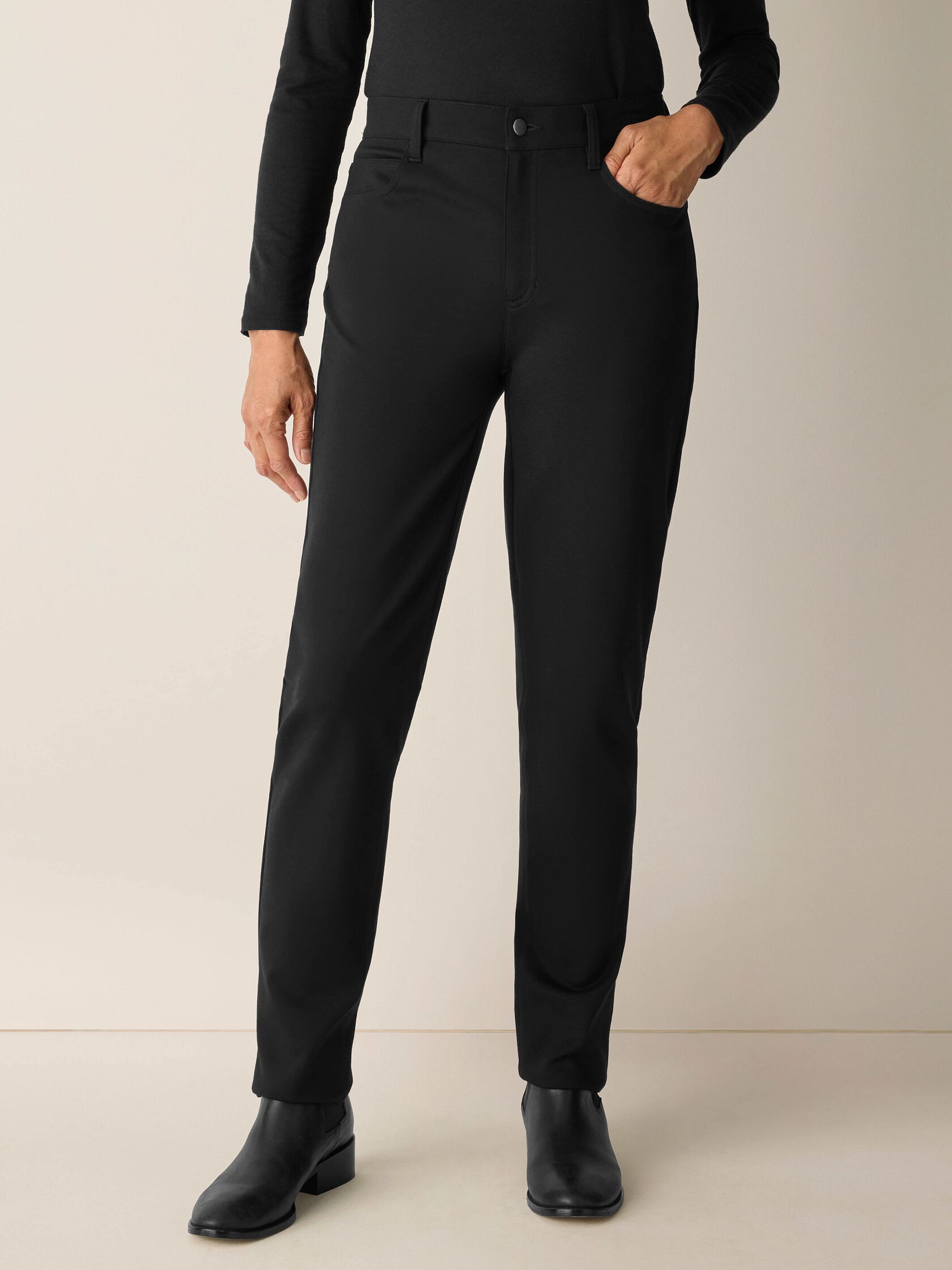 Washable Flex Ponte Slim Jean