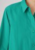 Washed Organic Cotton Poplin Classic Collar Shirt