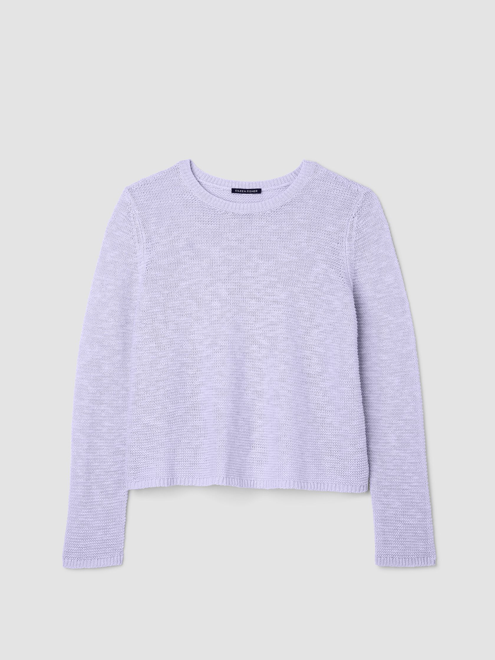 Organic Linen Cotton Slub Crew Neck Top