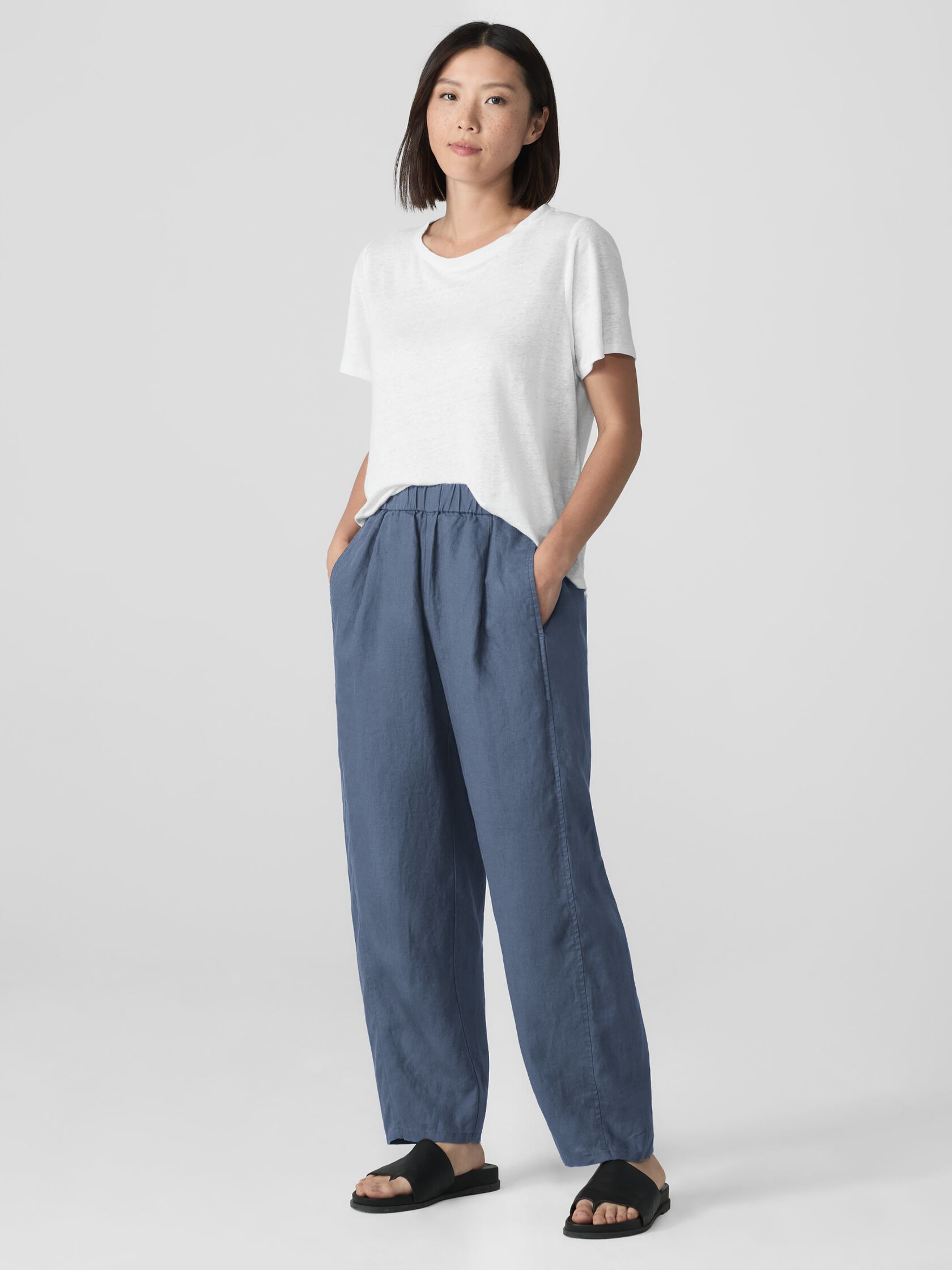 Organic Linen Lantern Pant