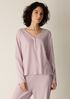 Organic Cotton Rib V-Neck Sleep Top