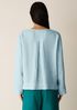 Organic Handkerchief Linen Split Neck Top