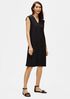 Flex Tencel Ponte V-Neck Dress