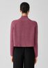 Merino Cropped Turtleneck Top in Regenerative Wool