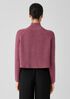 Merino Cropped Turtleneck Top in Regenerative Wool