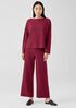 Boiled Wool Jersey Bateau Neck Top