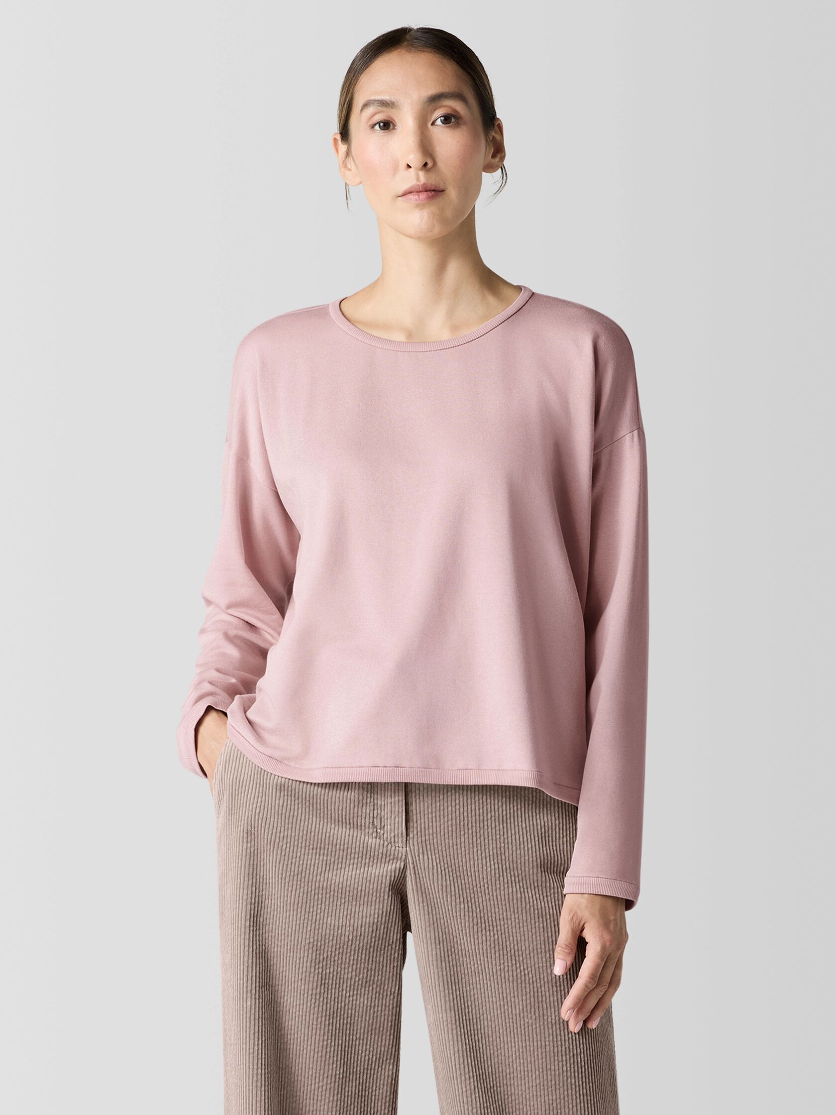 Cozy Brushed Terry Hug Box-Top
