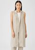 Linen Blend Long Vest