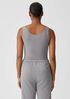Pima Cotton Stretch Jersey Cropped Tank